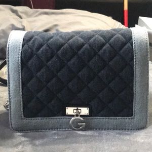 Women’s Otis Quilted Denim Chain-Strap Crossbody